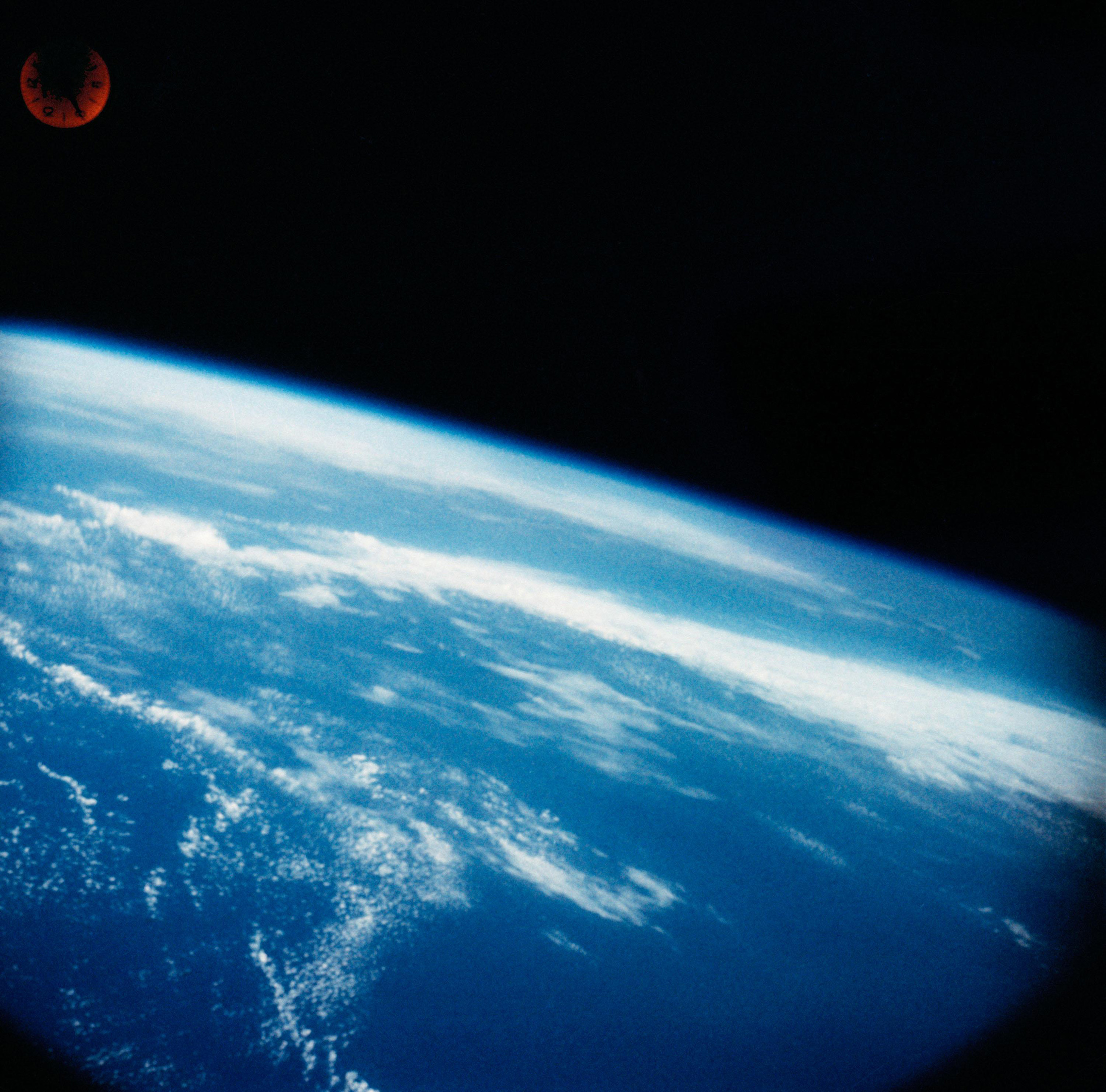 On May 5, 1961, astronaut Alan B. Shepard, Jr. had a view of Earth that no American had seen before, looking down on the home planet from the Freedom 7 Mercury capsule on his history-making suborbital flight. The 15-minute flight lifted him to an altitude of over 116 miles and a maximum speed of 5,134 miles per hour. During the flight, Shepard reported seeing the outlines of the west coast of Florida and the Gulf of Mexico, along with Florida's Lake Okeechobee.